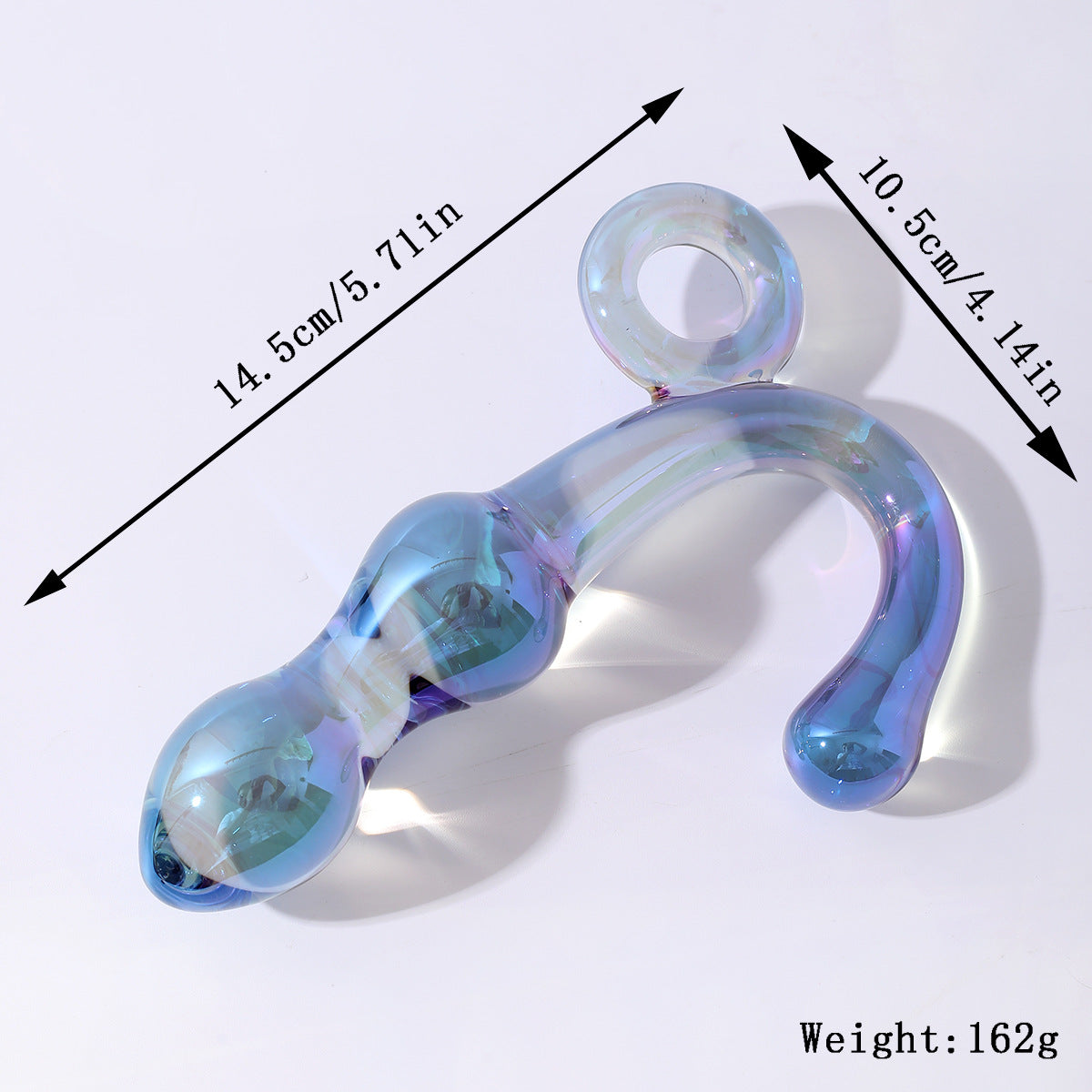 Gode en Verre Point G et Clitoridien