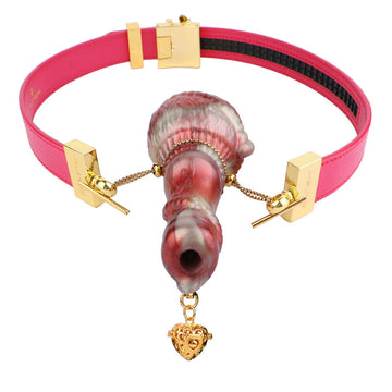 Rouge Attaches Cheval BDSM bâillon Gode
