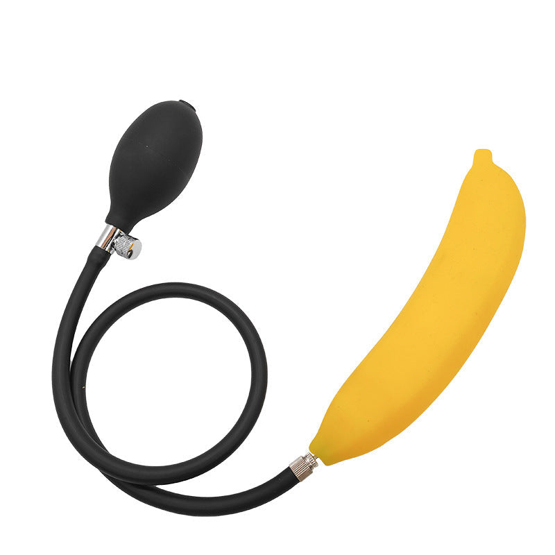 Banane Plug Anal Gonflable Avec Pompe en Silicone