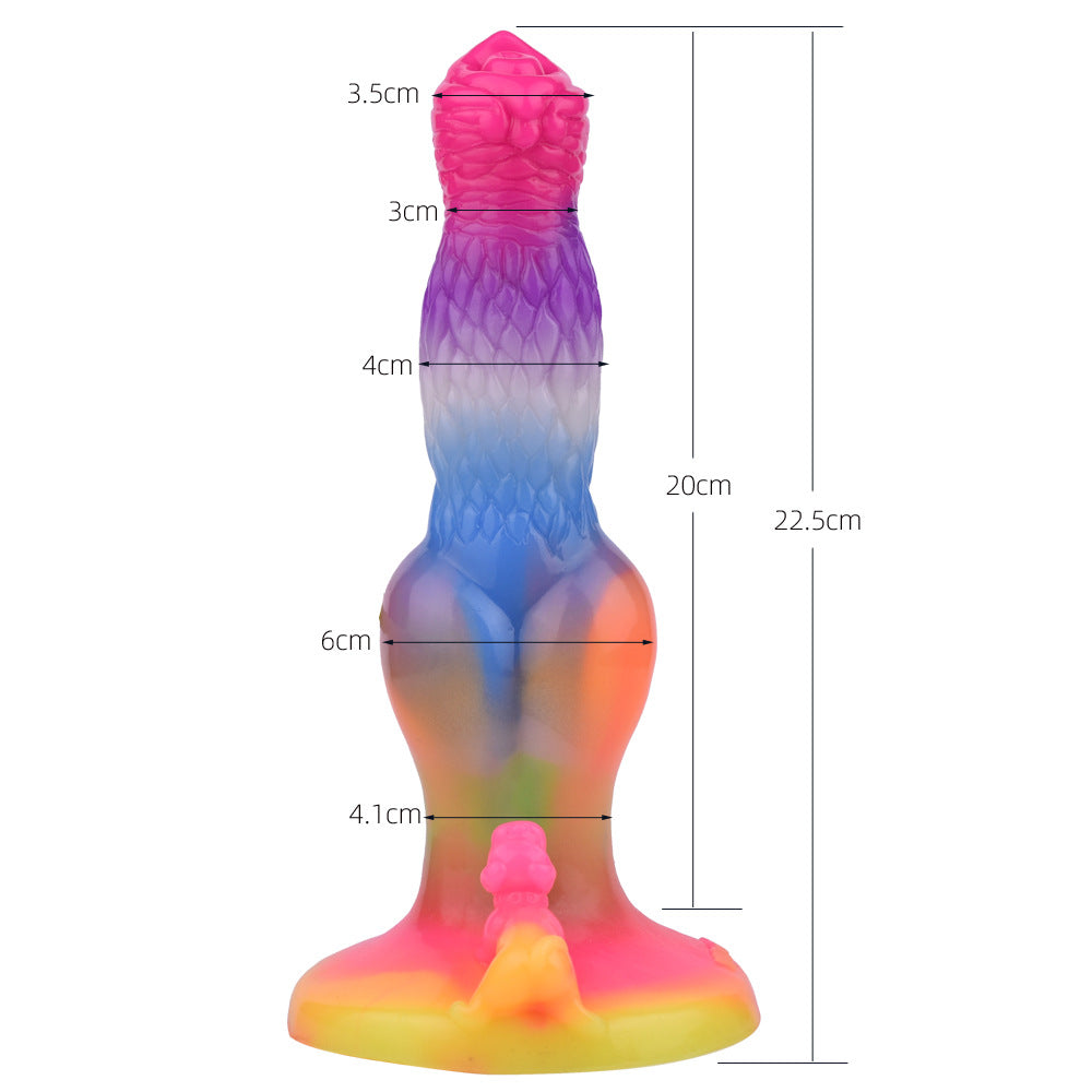 Gode Chien Fantasy Arc-En-Ciel Lumineux 22,5 Cm