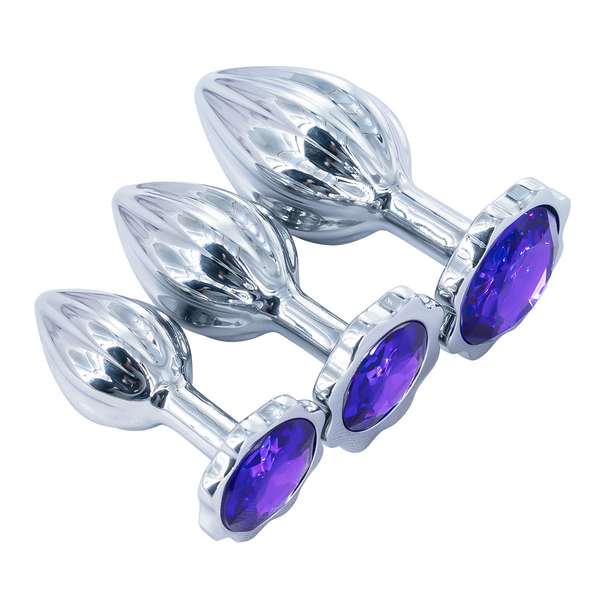 Violet Fleur Prunier Plug Anal Diamant