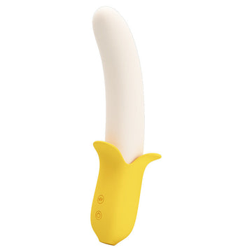 Vibromasseur Banane Point G Clitoridiens en Silicone 19,3 cm
