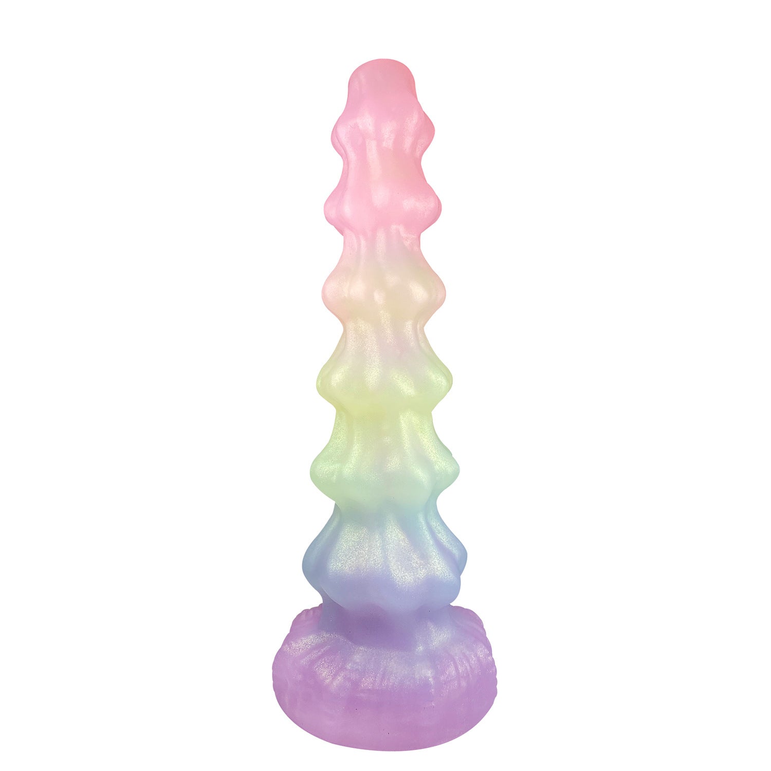 Gode Monstrueux Fantaisie Texturé Arc-en-ciel De 25.5 CM