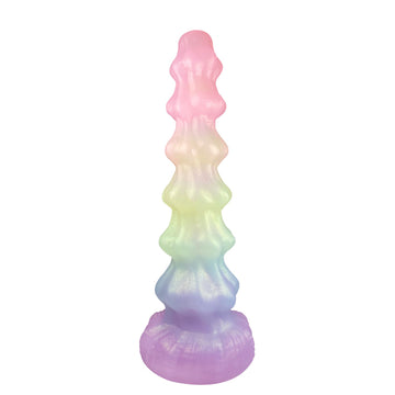 Gode Monstrueux Fantaisie Texturé Arc-en-ciel De 25.5 CM
