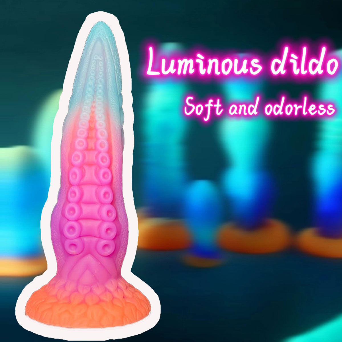 25 Cm Gode Pieuvre Tentacule Lumineux