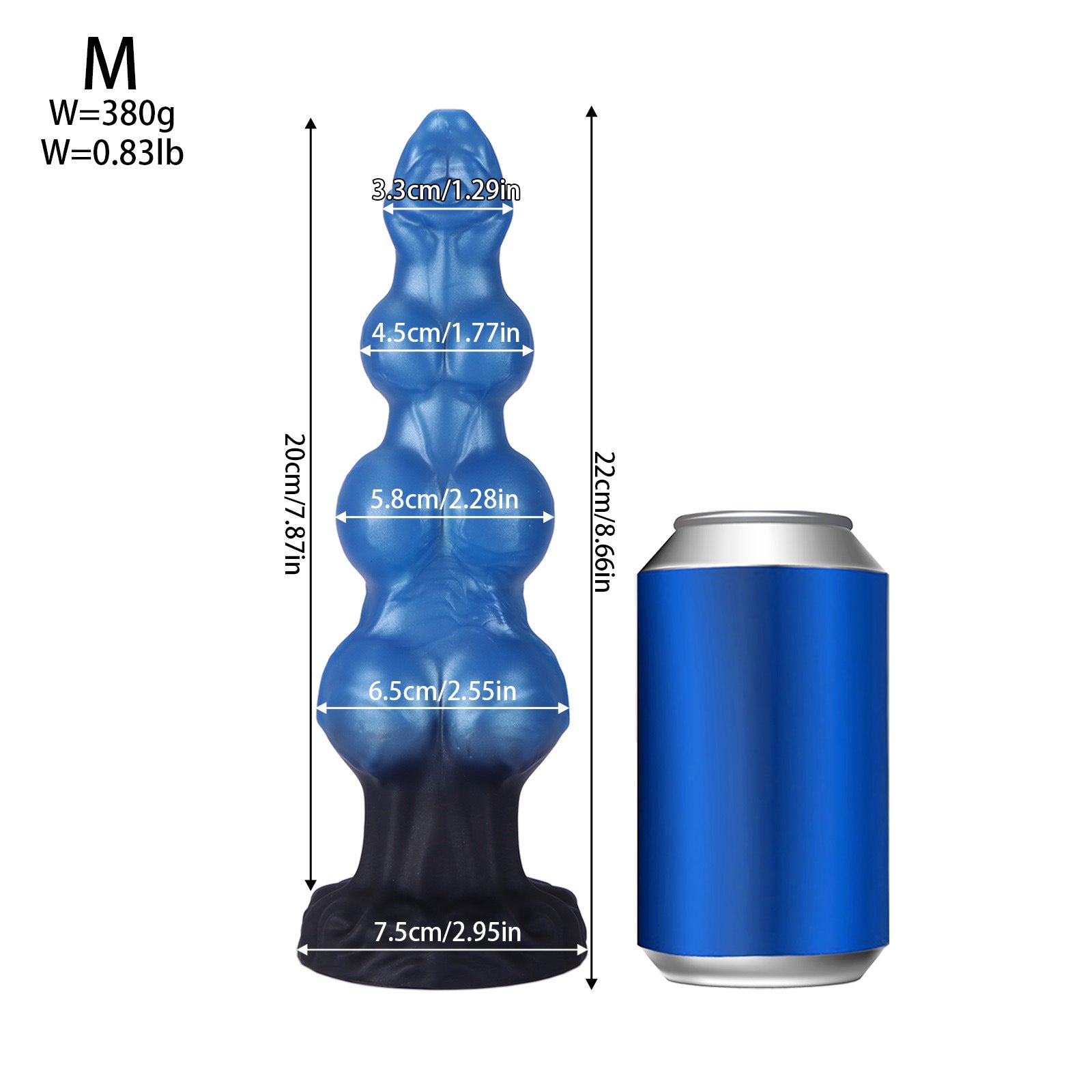 Gode Alien Fantasy En Silicone Avec Triple Nœud