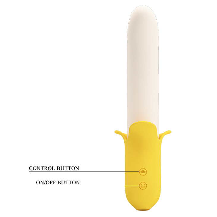 Vibromasseur Banane Point G Clitoridiens en Silicone 19,3 cm