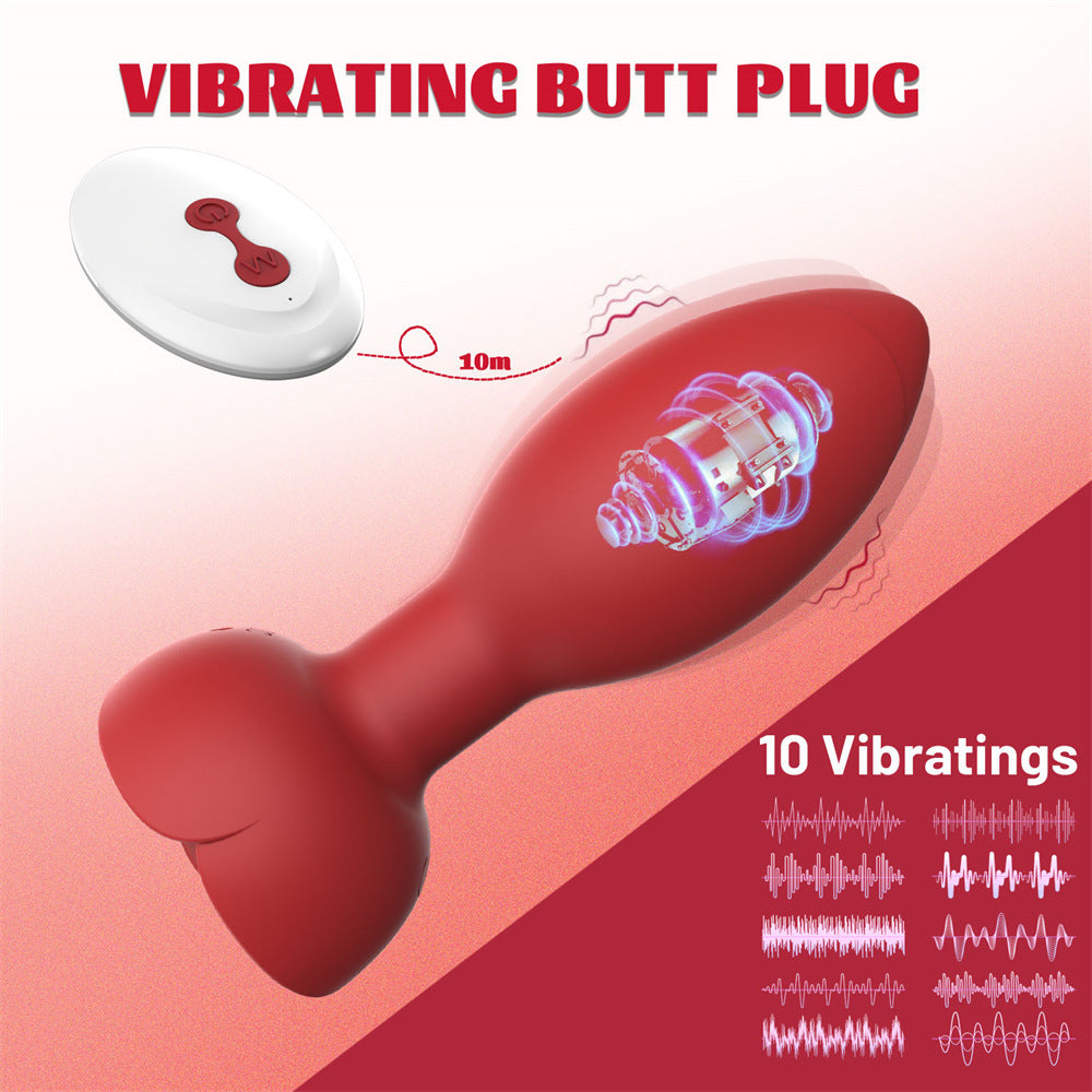 Télécommandé APP Rose Plug Anal Vibrant