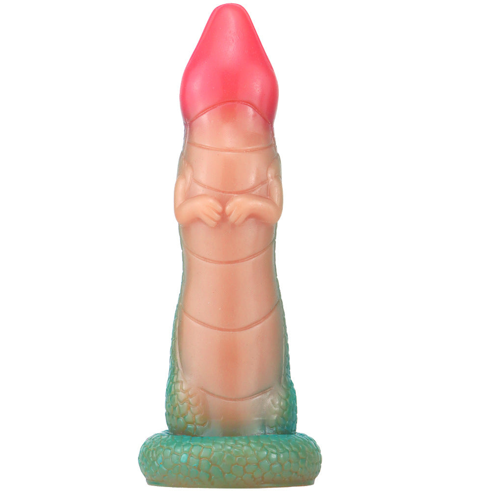 Gode Dragon Fantasy Petit Qinglong en Silicone 19,4 cm