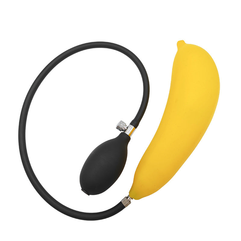 Banane Plug Anal Gonflable Avec Pompe en Silicone