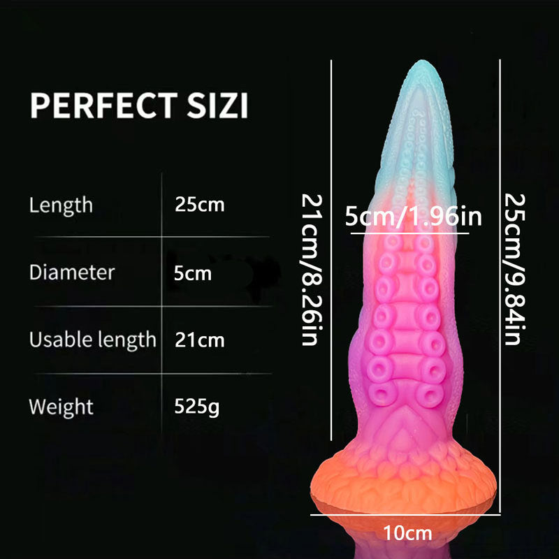 25 Cm Gode Pieuvre Tentacule Lumineux