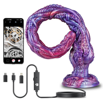 50,5 Cm Plug Anal Caméra APP Tentacule Monstre Extra Long