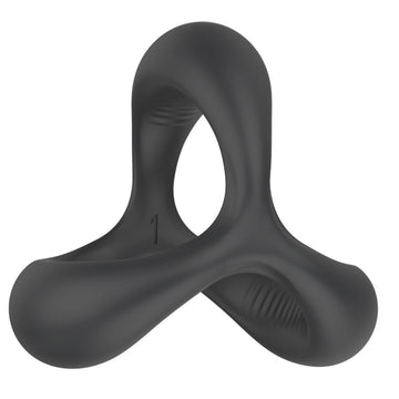 Anneau Pénien Rehausseur En Silicone Avec Effet Retardant