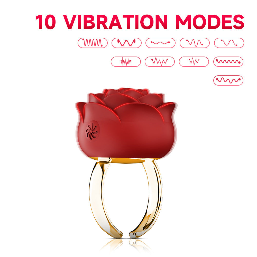 Mini Vibromasseur Clitoris Rose à Porter au Doigt
