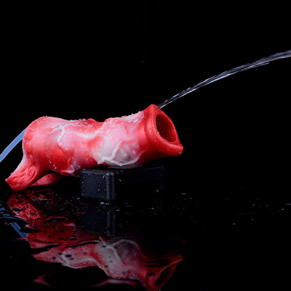 Gaine Pénienne Éjaculatrice Double Knot En Silicone
