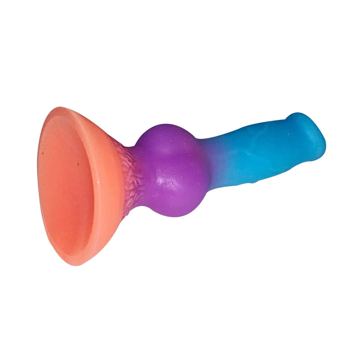 Gode Lumineux Chien à Nœud en Silicone19 cm