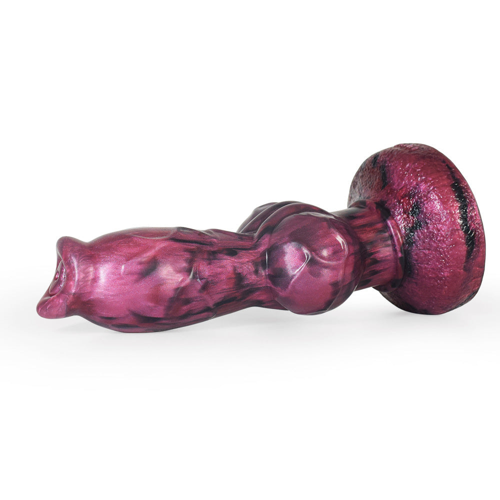Gros Gode Ceinture Loup Silicone avec Nœud