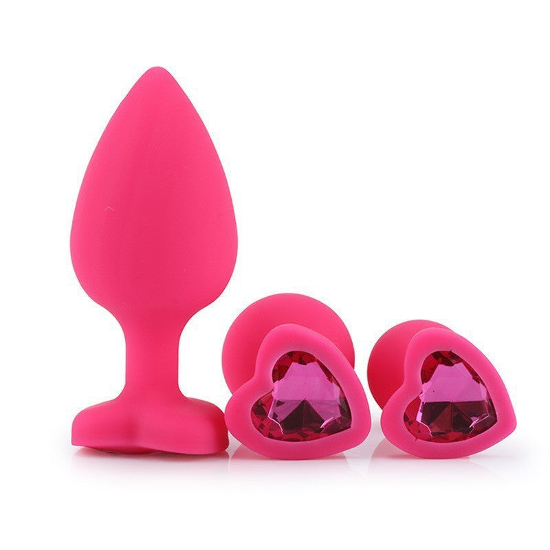 Kit de Plug Anal en Silicone Diamant pour  Débutant