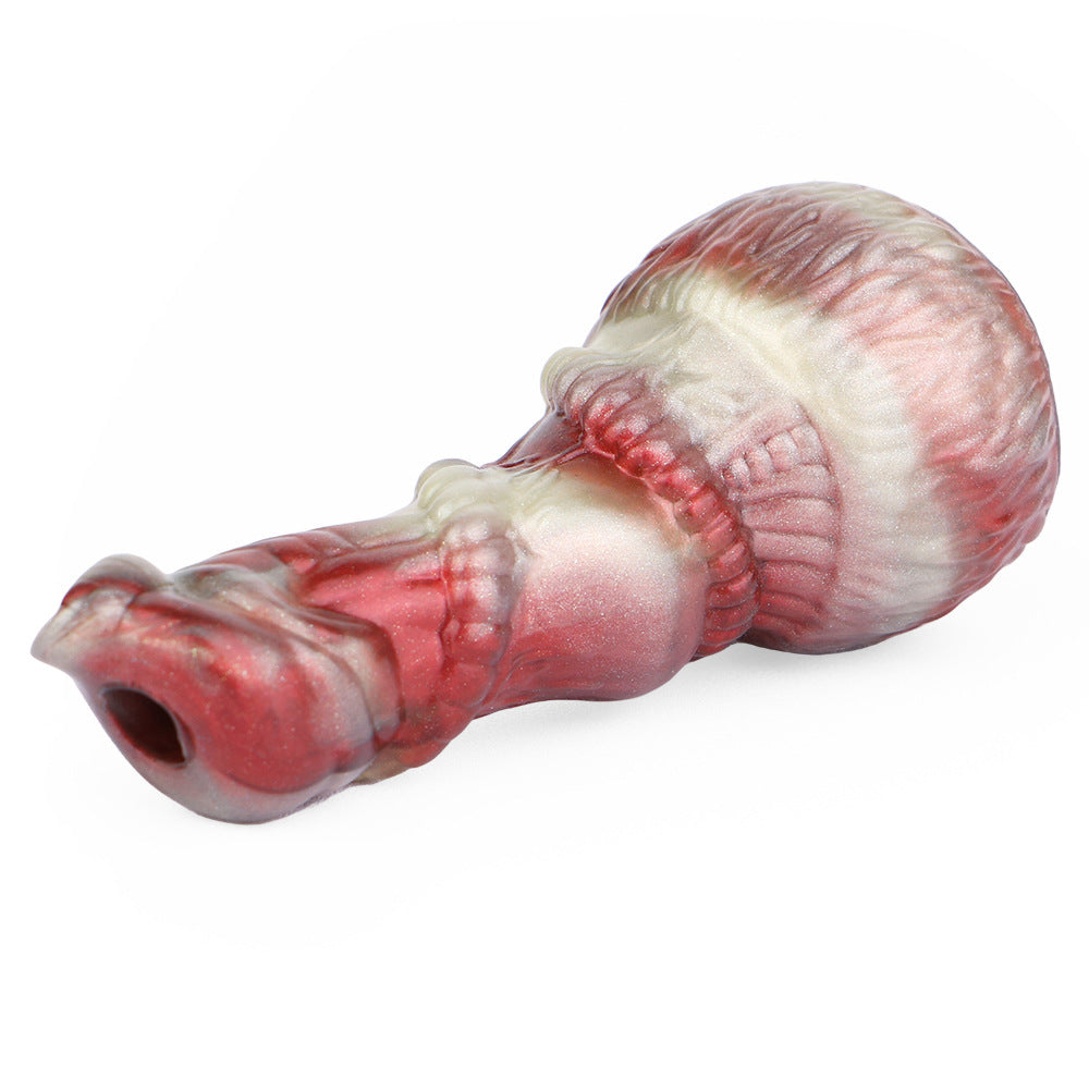 Rouge Attaches Cheval BDSM bâillon Gode