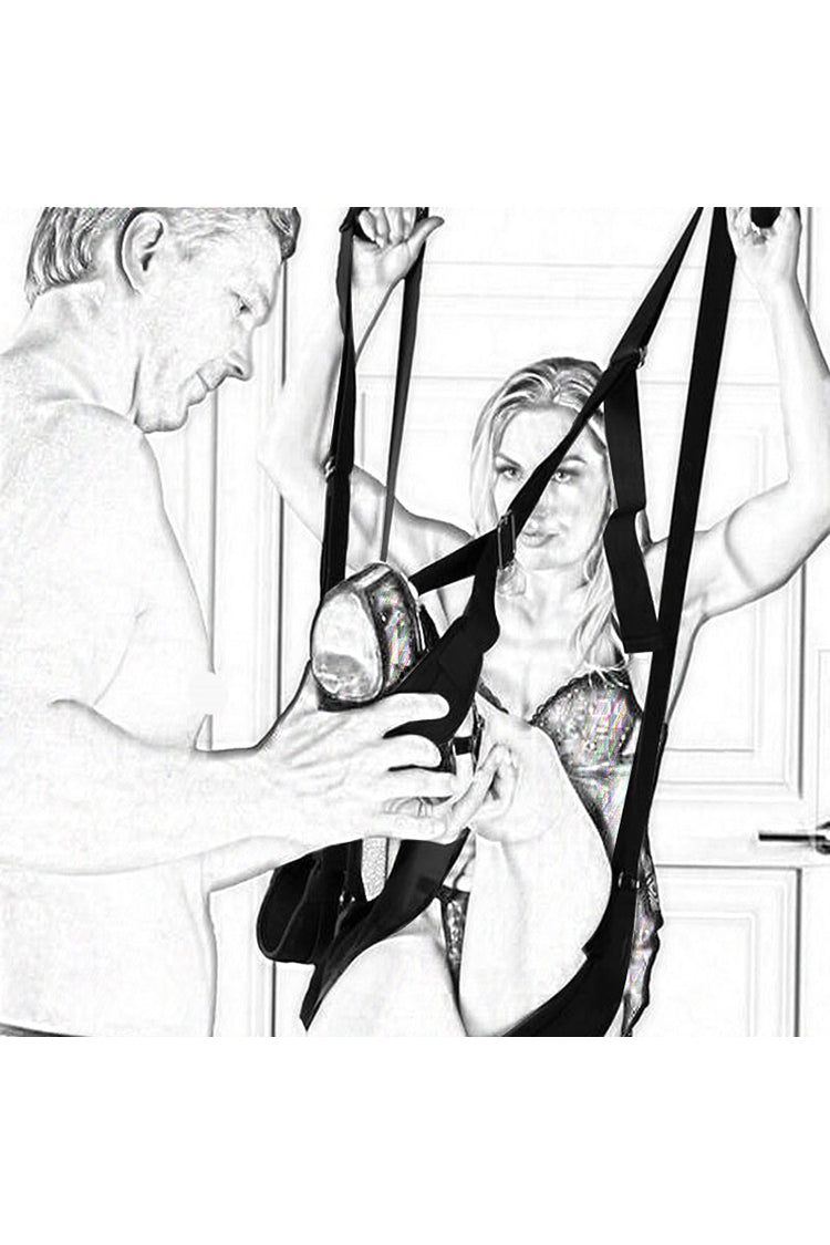 Kit de Bondage BDSM avec Sangles de Contrainte et Balançoire Sexuelle Ouverte