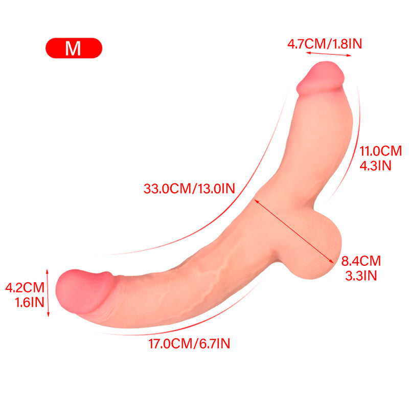 40 Cm Double Gode Réaliste Épais