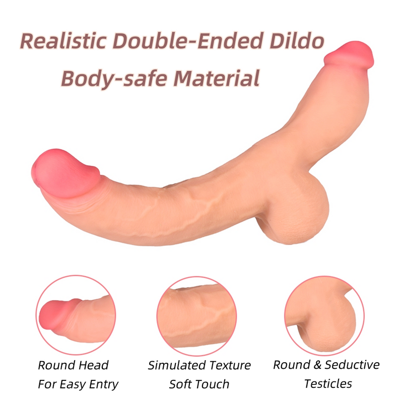 40 Cm Double Gode Réaliste Épais