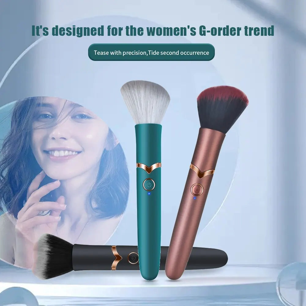 Sextoys Discrets Mini Vibromasseur En Forme De Pinceau De Maquillage