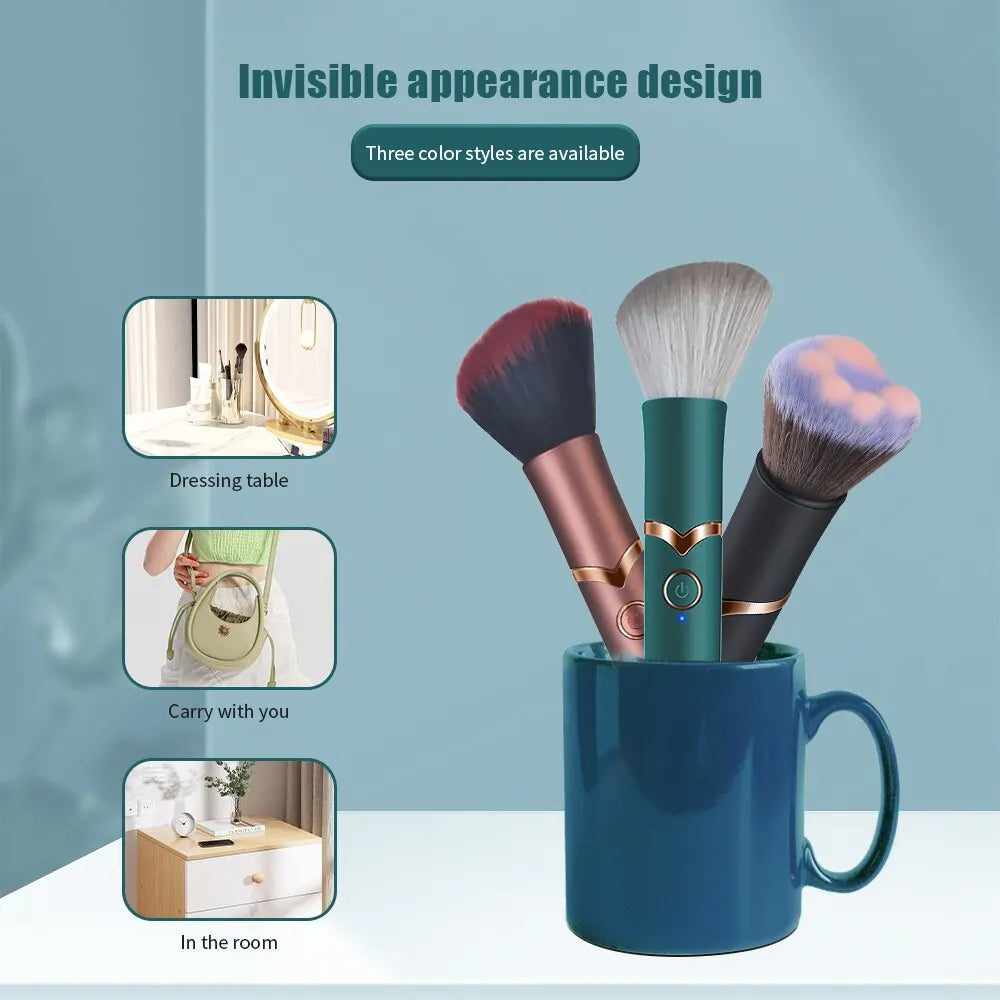 Sextoys Discrets Mini Vibromasseur En Forme De Pinceau De Maquillage