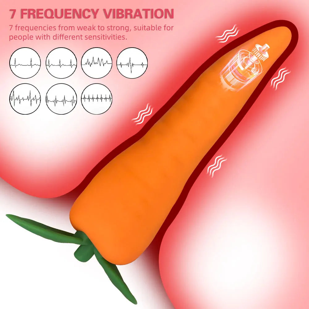 Vibromasseur Point G Discret Mini Carotte Sextoys