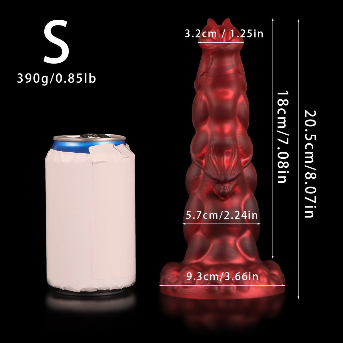 Gode Dragon XXL Rouge Silicone Fantasy