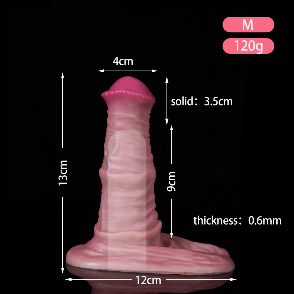 Gaine à Pénis Retardante En Silicone Avec Relief Fantasy