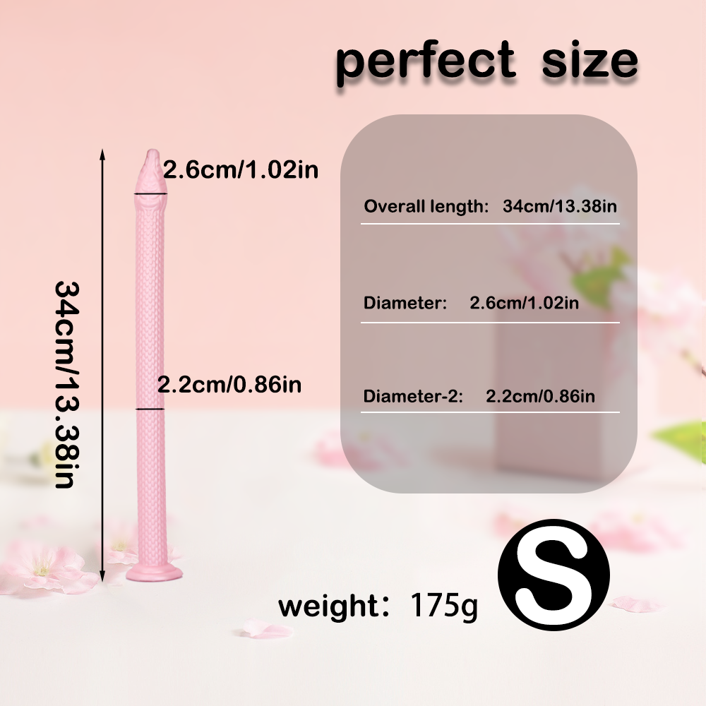 Gode Fantasy Serpent Rose Souple Grand 53 cm