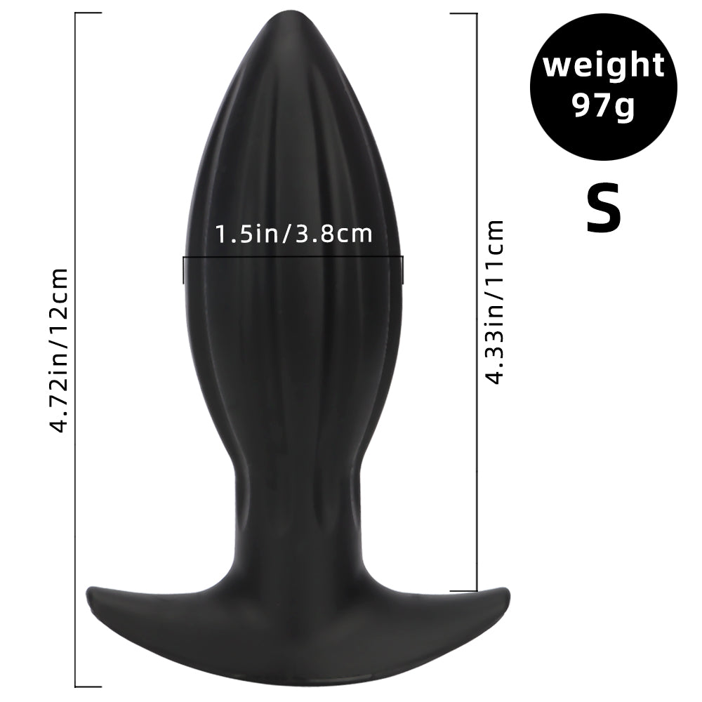 Gros Plug Anal Kit Nervuré En Silicone
