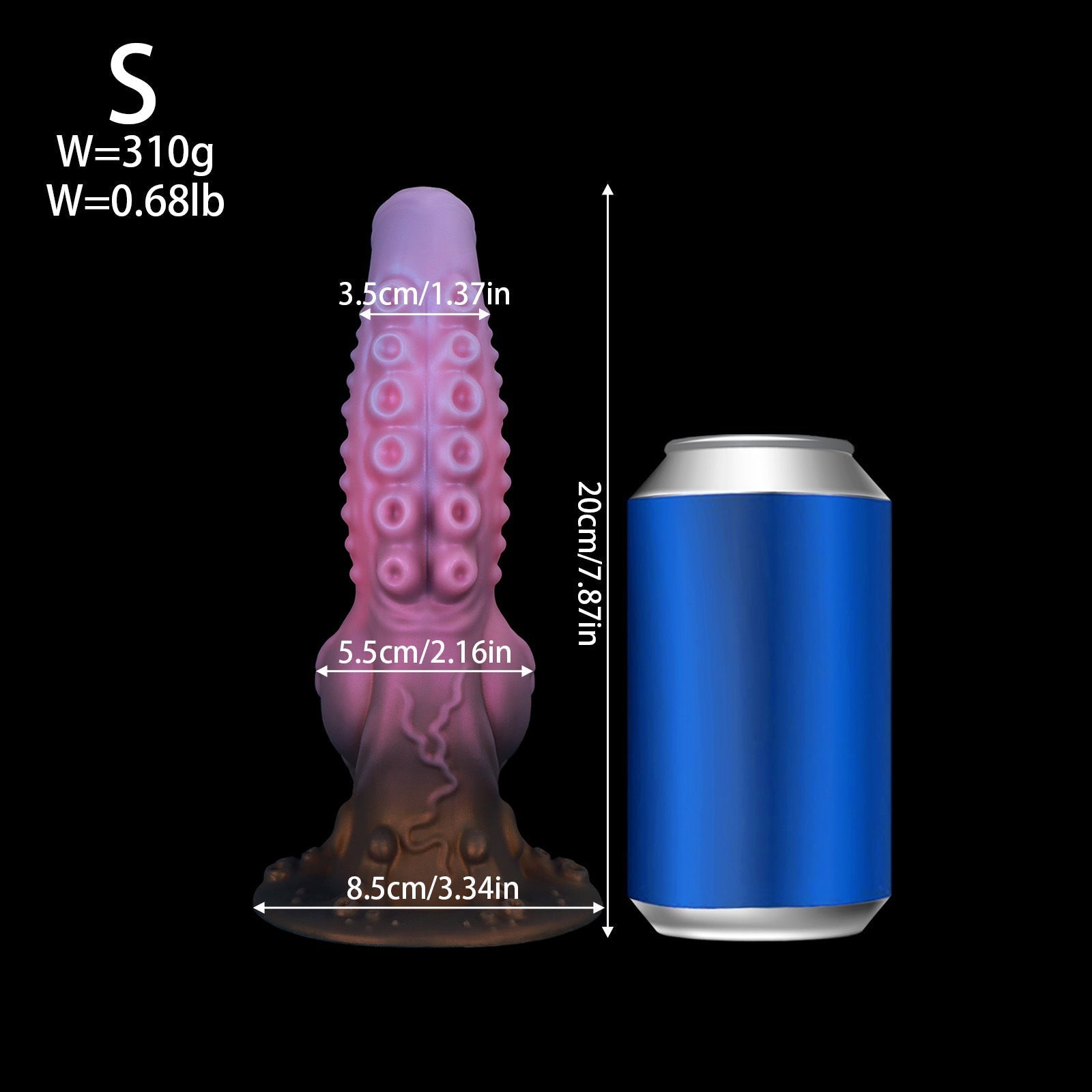 Souple Silicone Gode Tentacule Monstre avec Ventouse