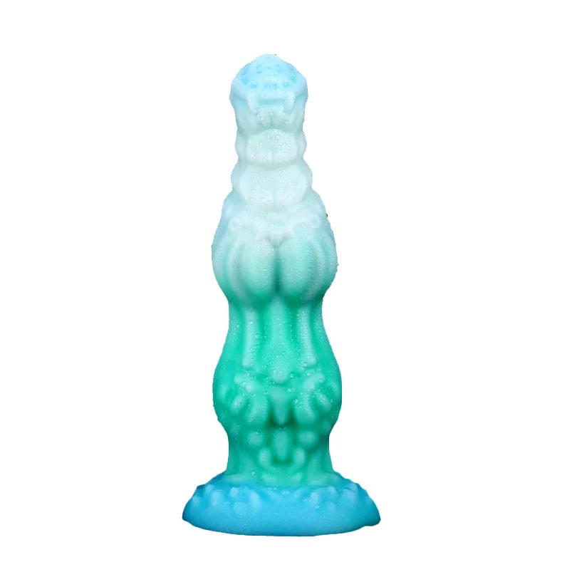 Gros Plug Anal dragon Fantaisie Lumineux en Silicone