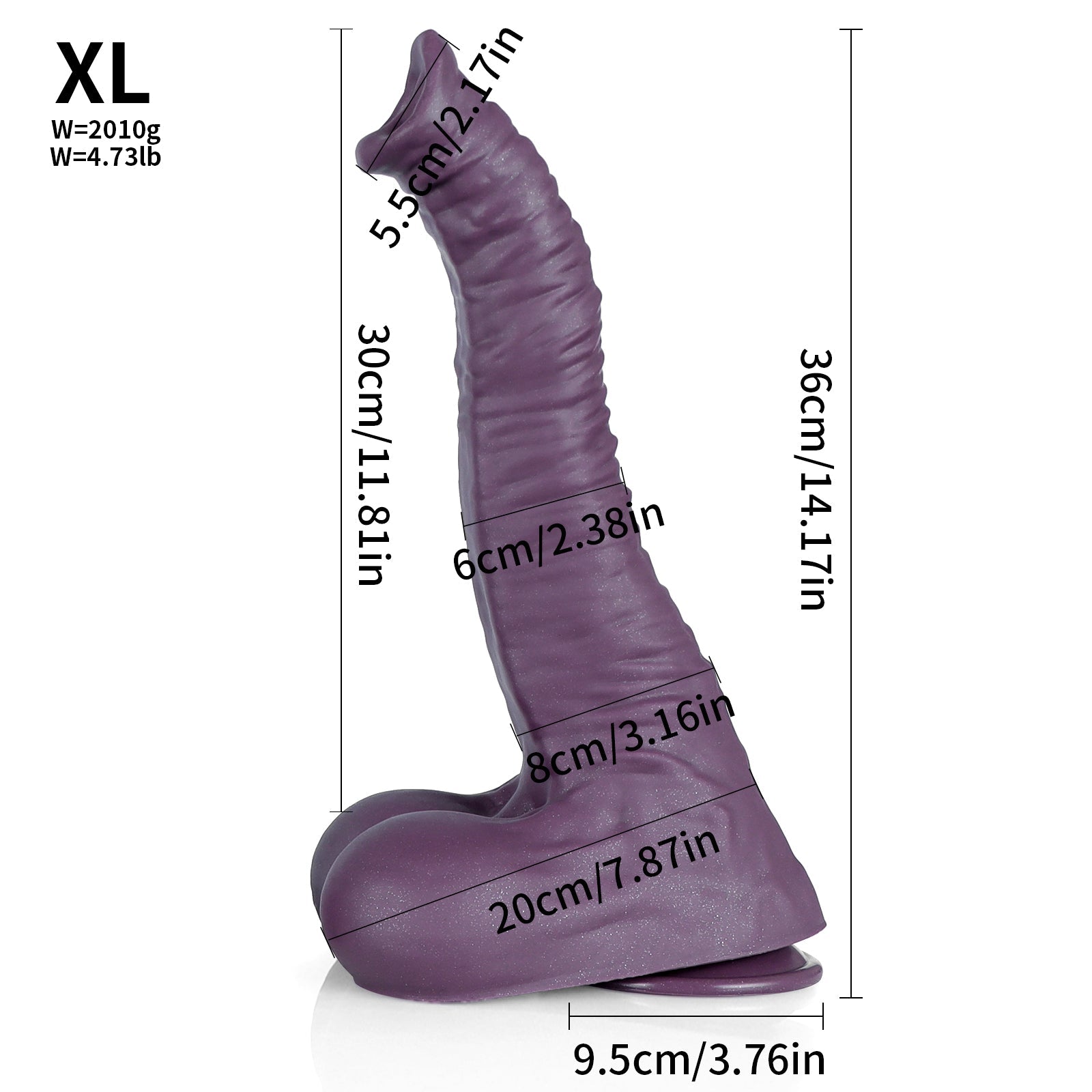 Gode Elephant Géant Violet Monstre Trompe