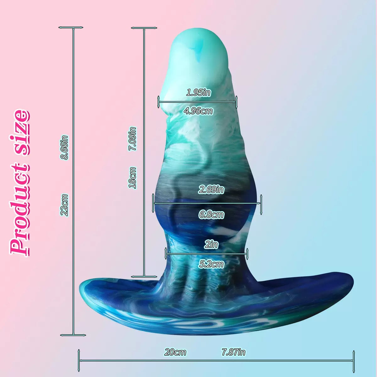 Kit Plug Anal Fantasy Knot Dégradé En Silicone