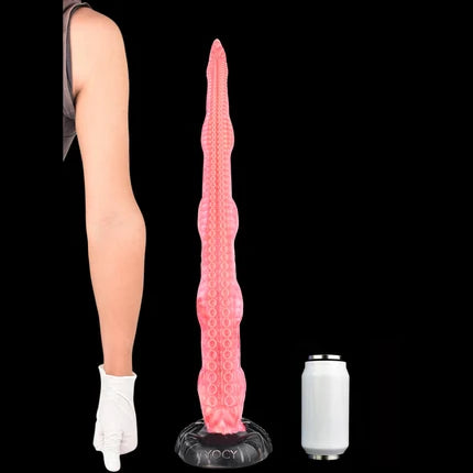 Gode Tentacule Rose Extra Long en Silicone 63,5 cm