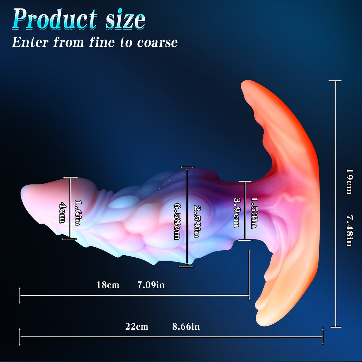 Kit Plug Anal Lumineux Dragon Fantaisie