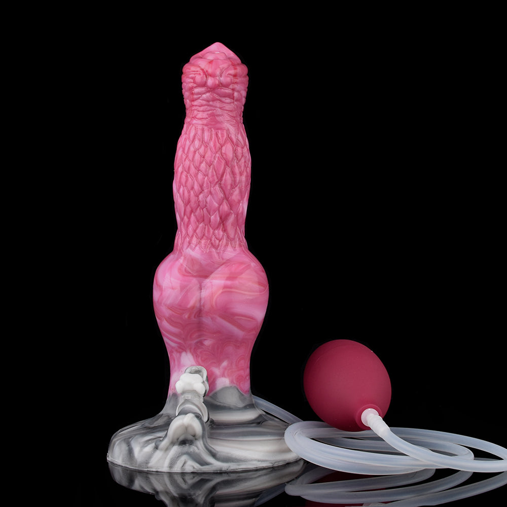 22.5 CM  Rose Fantaisie Monstrueux Chien Gode Ejaculation