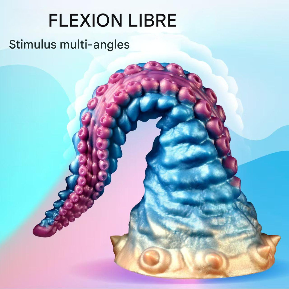 25 cm Distorsion Silicone Gode Tentacule Monster