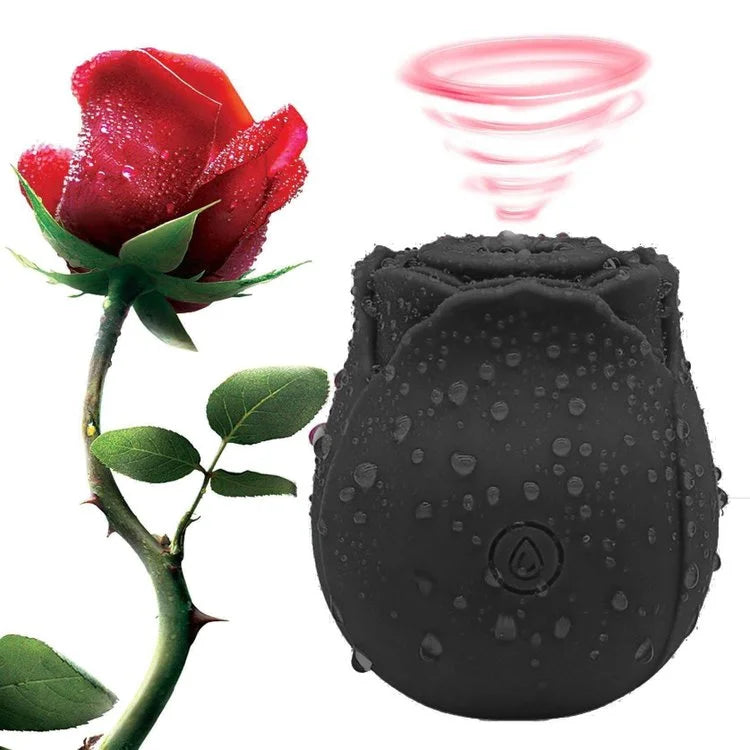 Rose Noir Stimulateur Succion vibromasseur clitoridien