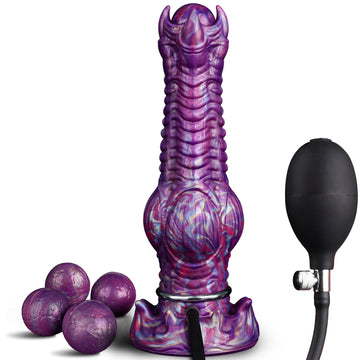 25CM Violet Monstrueux Oeuf Noeud Gode Alien