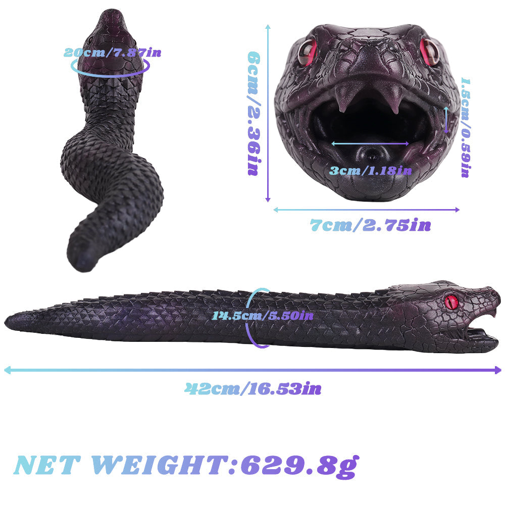 Masturbateur En Silicone Texturé Serpent Fantasy Réaliste