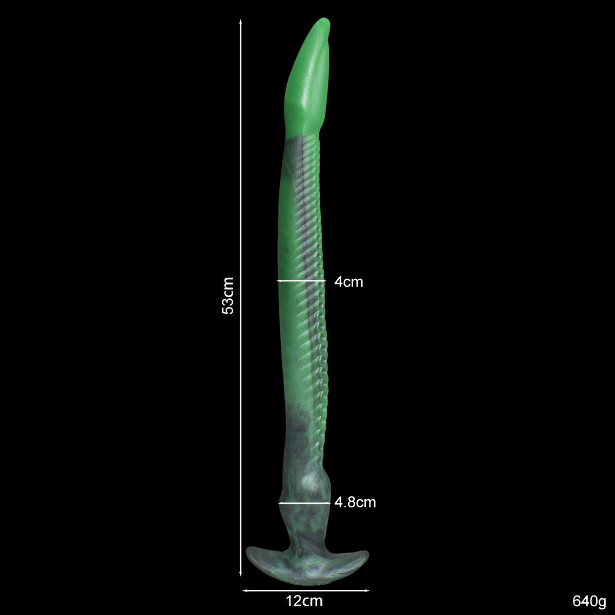 Plug Anal En Tentacule D'anguille Extra-Long Vert