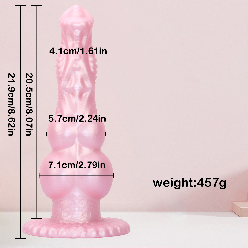21,9 Cm Gode Cheval Fantasy Large À Knot