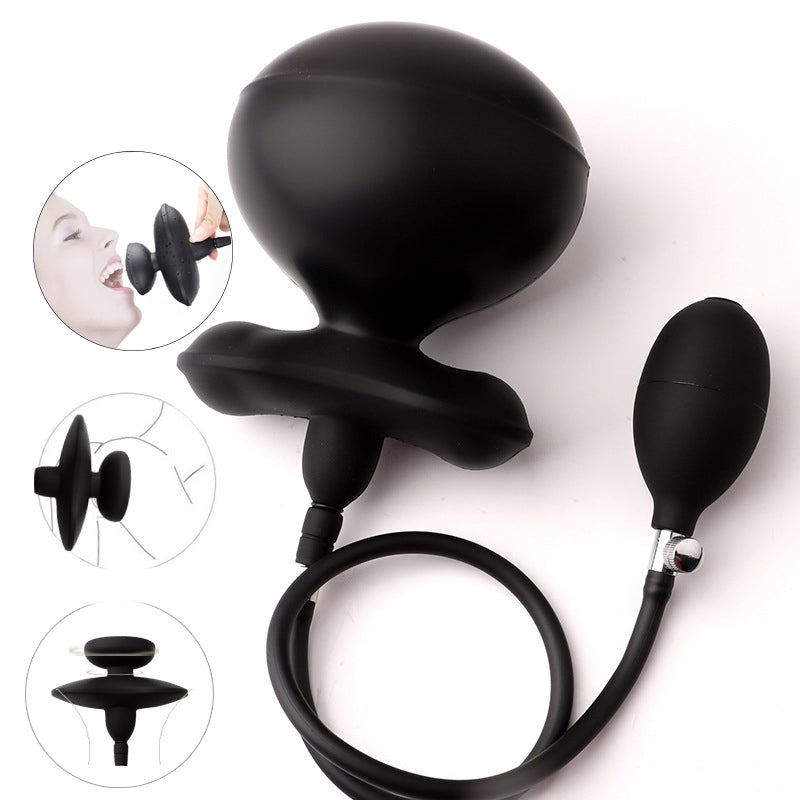 Bâillon Gonflable Papillon en Silicone avec Pompe Amovible