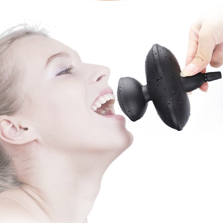 Bâillon Gonflable Papillon en Silicone avec Pompe Amovible