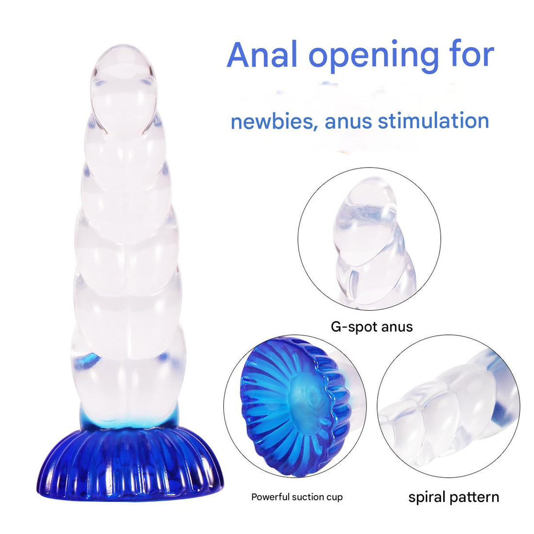 Gode Licorne Transparent Nervuré Fantaisie Jelly