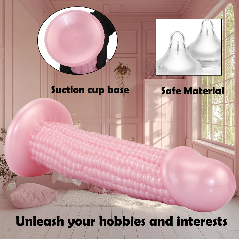 Gode Maïs Souple Texturé Anal Fantaisie avec Ventouse
